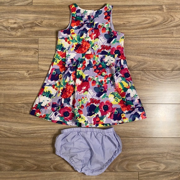 Janie and Jack Floral Dress 18-24 Months - Picture 3 of 5